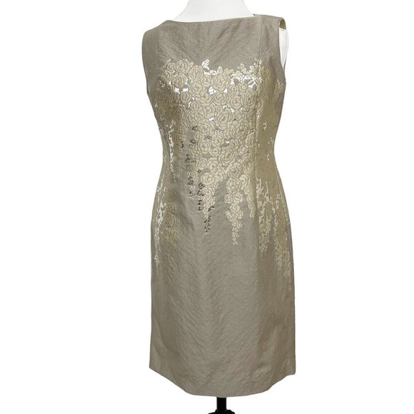 Lafayette 148 New York Dresses & Skirts - Lafayette 148 Sheath Dress Embossed Floral